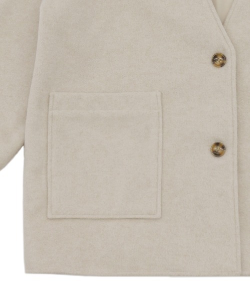 「select MOCA」 ノーカラーコート FREE アイボリー レディース_画像7