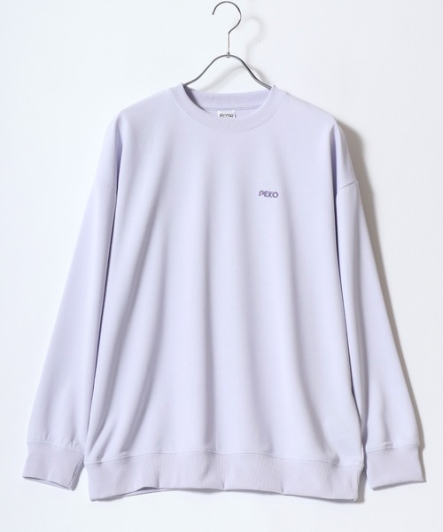トレーナー スウェット Peko/ペコ ワンポイント刺繍 バックプリント