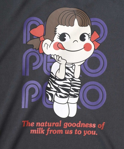 トレーナー スウェット Peko/ペコ ワンポイント刺繍 バックプリント