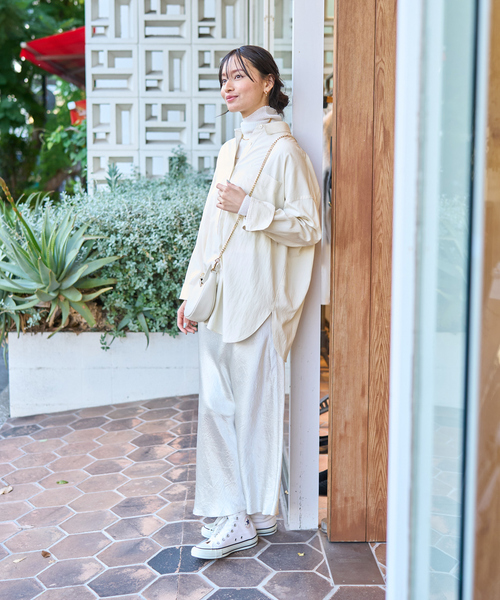 Rouge vif（ルージュ ヴィフ） ブラウス シャツ とろみレーヨン