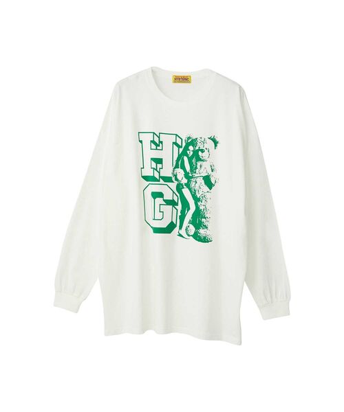 HYSTERICGLAMOUR HG WOMAN BEARオーバーサイズTシャツ HYSTERIC GLAMOUR tシャツ HG WOMAN BEAR オーバーサイズTシャツ