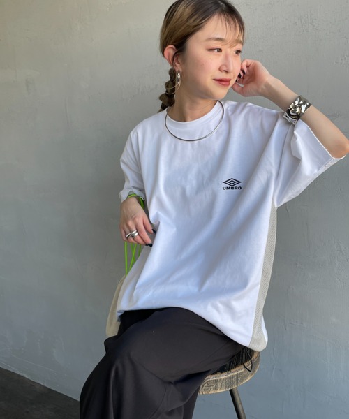 UMBRO アンブロ ポロTシャツ ブロックコア切替 umbro tシャツ UMBRO アンブロ 切り替え プリントスポーツTEE