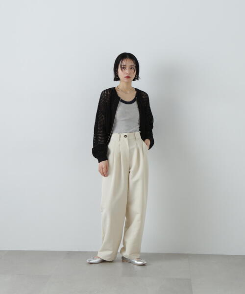 N.Natural Beauty Basic パンツ 「PS/低身長サイズ」2タック