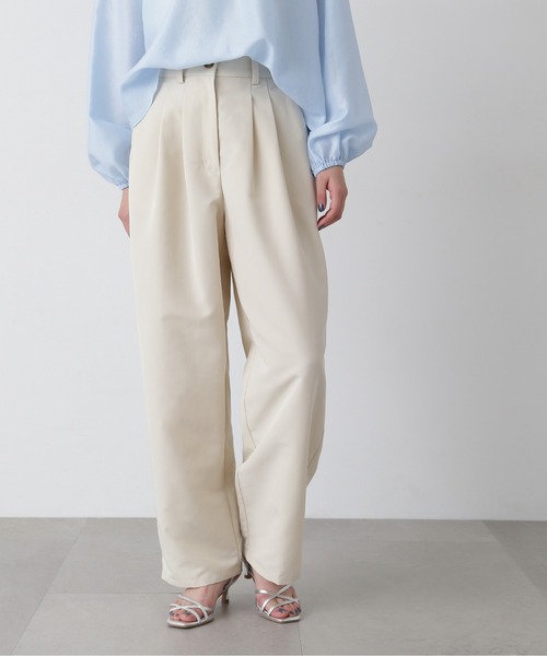 N.Natural Beauty Basic パンツ 「PS/低身長サイズ」2タック