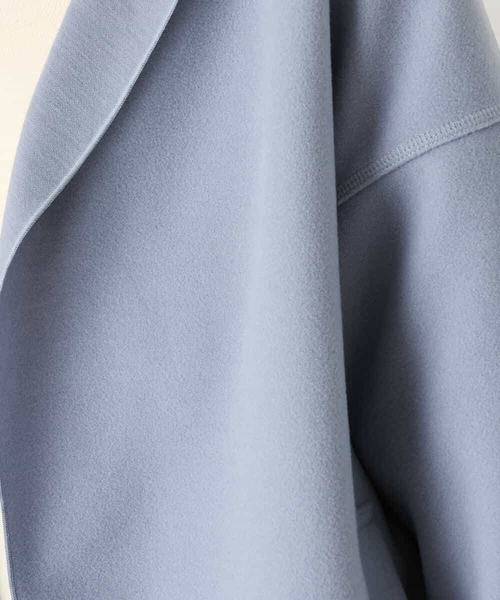 「MK MICHEL KLEIN」 チェスターコート 38 ライトブルー レディース_画像9