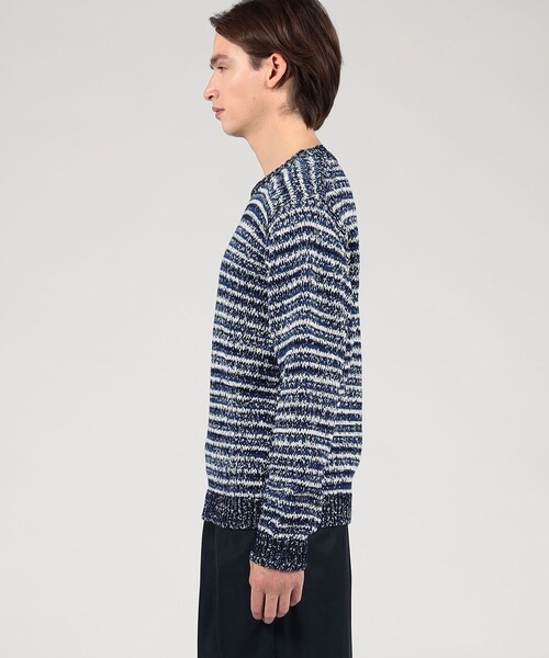 セーター ニット TOMORROWLAND tricot コットン マルチカラー クルーネックニット メンズの画像