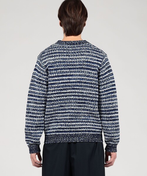 セーター ニット TOMORROWLAND tricot コットン マルチカラー クルーネックニット メンズの画像
