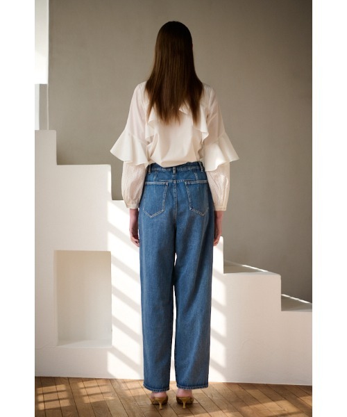 ブラウス シャツ Madelina Blouses ラッフルカットアウトシャツ レディース Estella.K ブラウス シャツ Madelina Blouses ラッフルカット