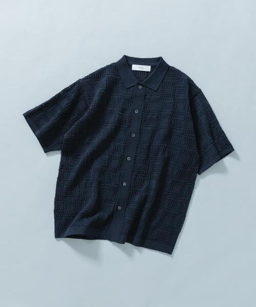 URBAN RESEARCH ROSSO MEN シャツ 半袖 「WEB限定」Laceリラックス半袖