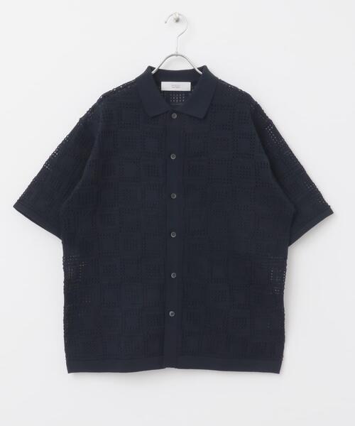 URBAN RESEARCH ROSSO MEN シャツ 半袖 「WEB限定」Laceリラックス半袖