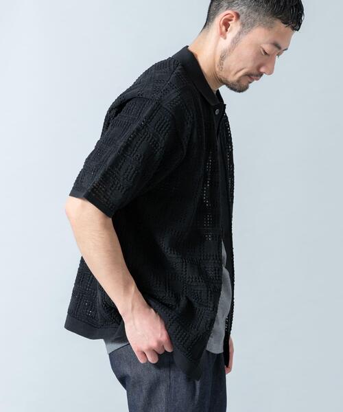 URBAN RESEARCH ROSSO MEN シャツ 「WEB限定」Laceリラックス半袖