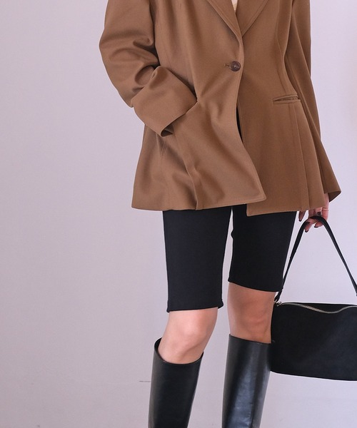 AKTE（アクテ） パンツ カットソーバイカーパンツ レディース