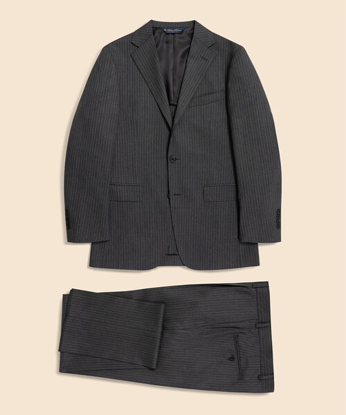 【美品】ブルックスブラザーズ 高級スーツ上下 セットアップ グレー 背抜き BROOKS BROTHERS（ブルックスブラザーズ） セットアップ Brooks