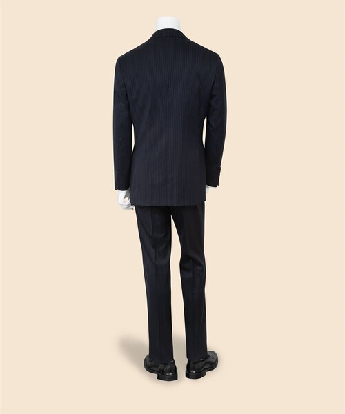 【美品】BROOKS BROTHERS メンズスーツ 黒ストライプ BROOKS BROTHERS（ブルックスブラザーズ） セットアップ ミラクル