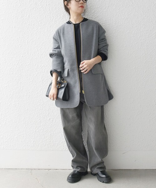 SHIPS made for women シップス レディースコート グレー チャコールグレーレディース グレー ships コート レディース SHIPS