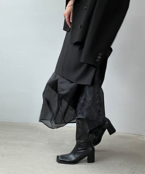 「chuclla」 ロングブーツ 37 ブラック レディース_画像2