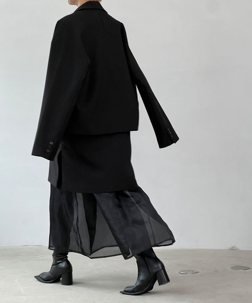 「chuclla」 ロングブーツ 37 ブラック レディース_画像5