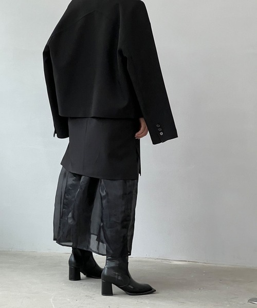 「chuclla」 ロングブーツ 37 ブラック レディース_画像8