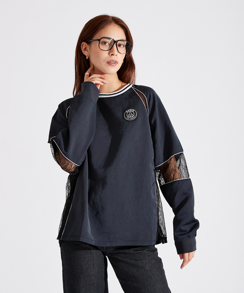 tシャツ 「Paris Saint-Germain / パリ・サン＝ジェルマン」SATINxLACE GAME TOPS レディース tシャツ 「Paris Saint-Germain / パリ・サン＝ジェルマン