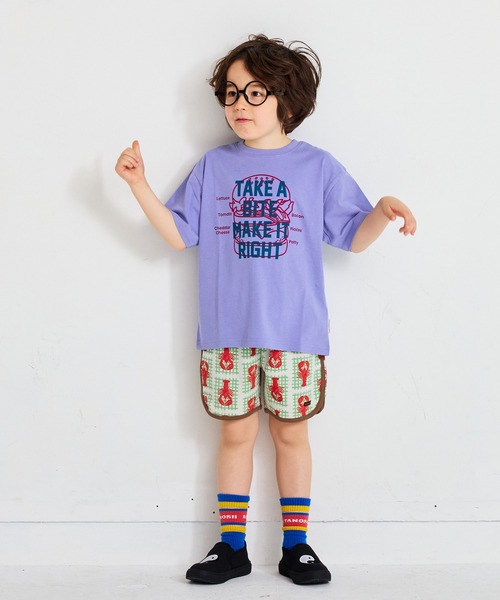 BABY MILO 水色 Tシャツ ショートパンツセット 93b9d7c29f808f3aa8548f7c384174