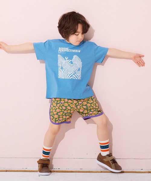 BABY MILO 水色 Tシャツ ショートパンツセット PINK-latte ジャージ キッズ 半袖 上下 セット 吸汗速乾 女の子