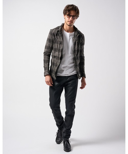 wjk シャツ 2-hook tweedy check メンズ : ZOZOTOWN Yahoo!店