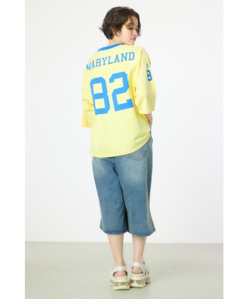 Champion×RODEOCROWNS レディース RODEO CROWNS WIDE BOWL tシャツ 「Champion」フットボールT