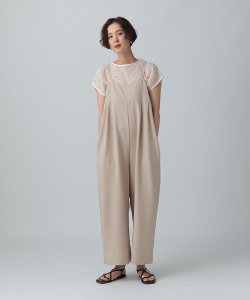 LEPSIM ブラウス シャツ ペイズリー柄刺繍フレンチスリーブ