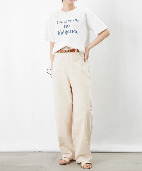 tシャツ LC/LLL フレンチロゴプリントT レディース LADY LUCK LUCA tシャツ LC/LLL フレンチロゴプリントT
