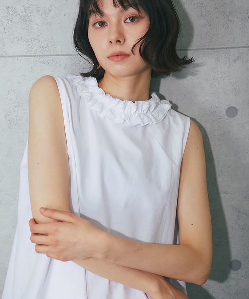 SORA☻8/8〜出品、発送お休みします AS KNOW ブラウス シャツ 後レースアップスキッパーシャツ