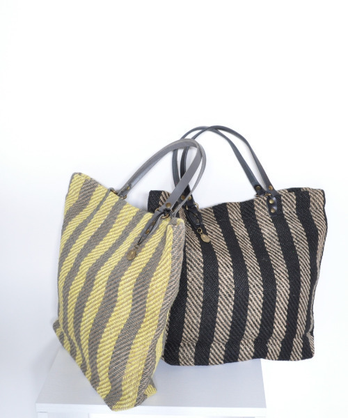 トートバッグ 「手機ならではの質感」CL3761 HAND＆WORK STRIPE JUTE TOTE レディース メンズ_16