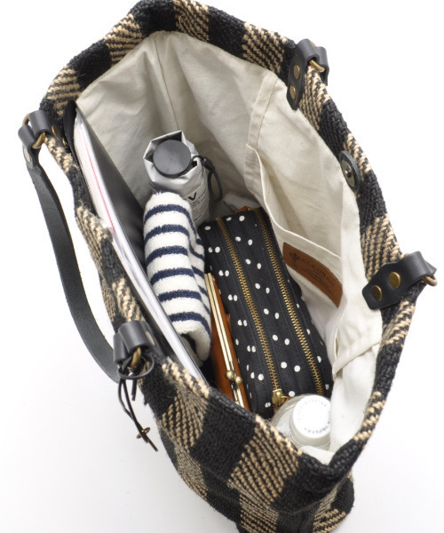 トートバッグ 「手機ならではの質感」CL3761 HAND＆WORK STRIPE JUTE TOTE レディース メンズ_12
