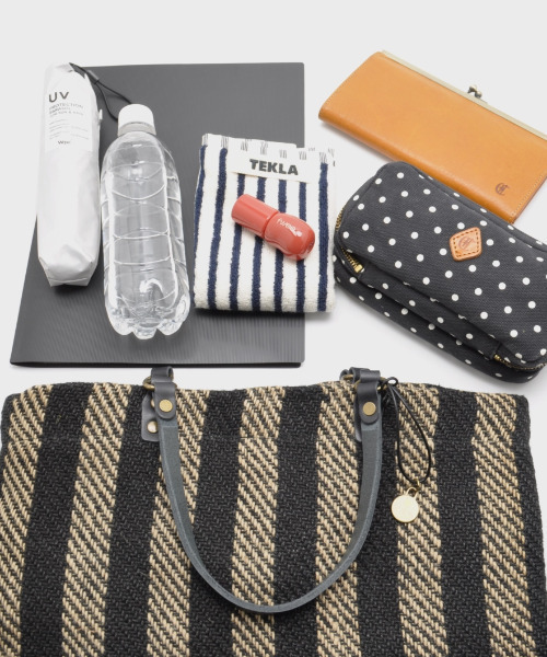 トートバッグ 「手機ならではの質感」CL3761 HAND＆WORK STRIPE JUTE TOTE レディース メンズ_13