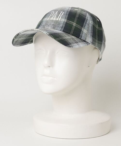 Gap Malbon コラボ　ゴルフキャップ GAP キャップ 帽子 Gap × Malbon コットンリネン ロゴ プレイド