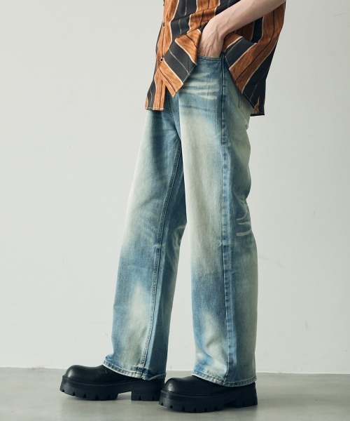 Shoowtime（ショウタイム） ジーンズ Vintage Wash Straight Denim 