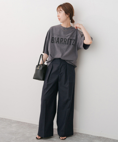 MAX&Co.アウトレット「KABARA」ビスコースサテン ワイドパンツ MAX&Co.アウトレット「KABARA」ビスコースサテン ワイドパンツ