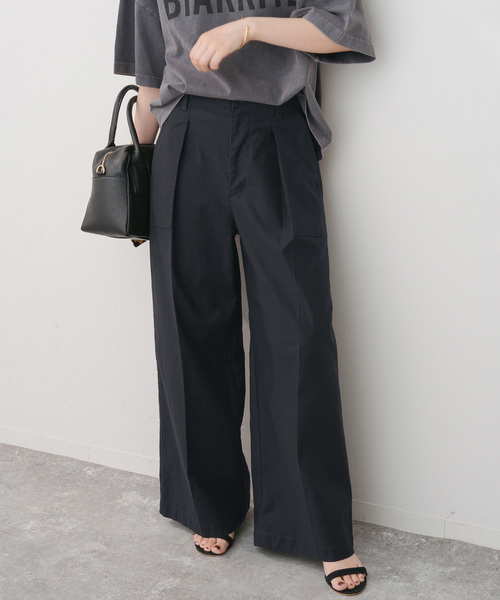 サテンカーゴパンツ♪38ブラック美品 サテンカーゴパンツ♪38ブラック美品