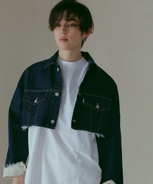 「ETRE TOKYO」 長袖シャツ「EDWINコラボ」 FREE ネイビー レディース