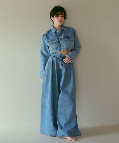 「ETRE TOKYO」 長袖シャツ「EDWINコラボ」 FREE ネイビー レディース ETRE TOKYO 「ETRE TOKYO」 長袖シャツ「EDWINコラボ」 FREE