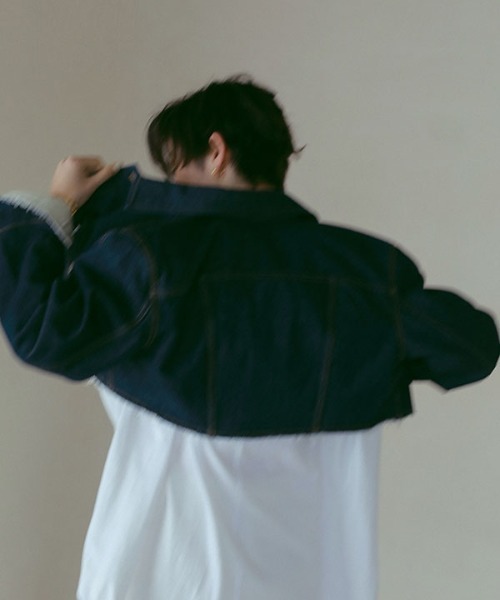 「ETRE TOKYO」 長袖シャツ「EDWINコラボ」 FREE ネイビー レディース ETRE TOKYO 「ETRE TOKYO」 長袖シャツ「EDWINコラボ」 FREE