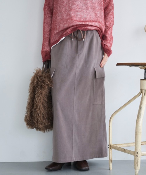 DOUX ARCHIVES（ドゥアルシーヴ） スカート フェイクスエードカーゴ