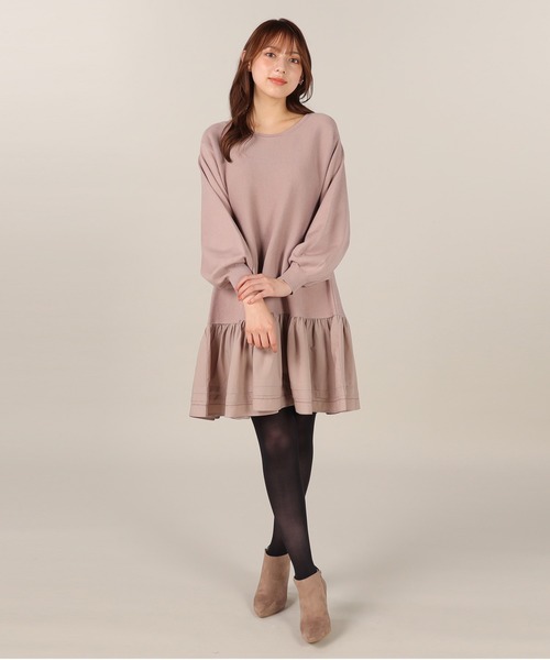 「LAISSE PASSE」 ニットワンピース SMALL ブルー レディース_画像9