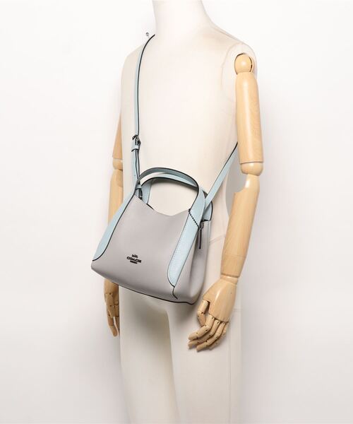COACH コーチ　2Ways グレー COACH コーチ 2way ミニアベニューショルダーバッグレザー