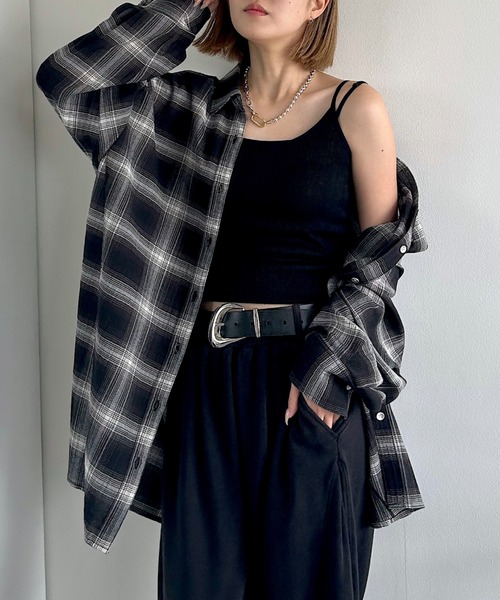 ブラウス シャツ オンブレチェック２ＷＡＹシャツ レディース
