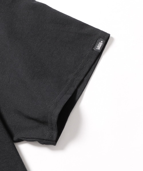 「VANS」 半袖Tシャツ M ホワイト×レッド メンズ