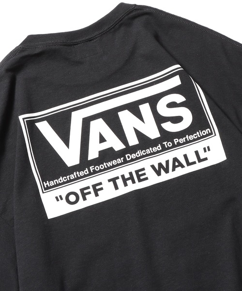 「VANS」 半袖Tシャツ M ホワイト×レッド メンズ