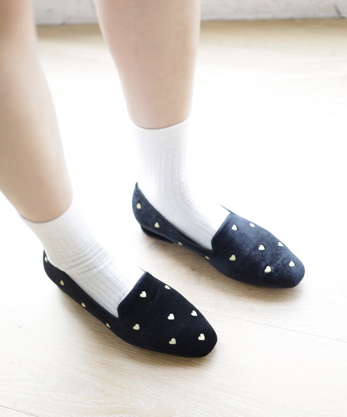 「SESTO」 フラットパンプス 24.0cm ブラック レディース