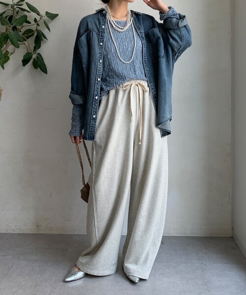 DouDou（ドゥドゥ） ブラウス シャツ リヨセルデニムポケットシャツ