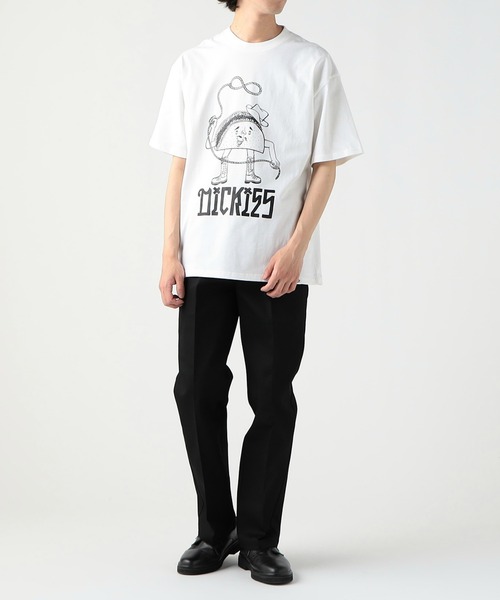 DIS is TEKI! Tシャツ ホワイト Dickies（ディッキーズ） tシャツ DickiesxESOW 半袖Tシャツ(tacos