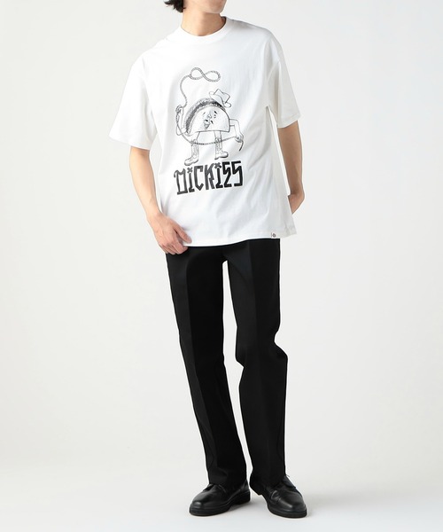 DIS is TEKI! Tシャツ ホワイト Dickies（ディッキーズ） tシャツ DickiesxESOW 半袖Tシャツ(tacos